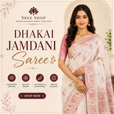 Dhakai Jamdani Saree